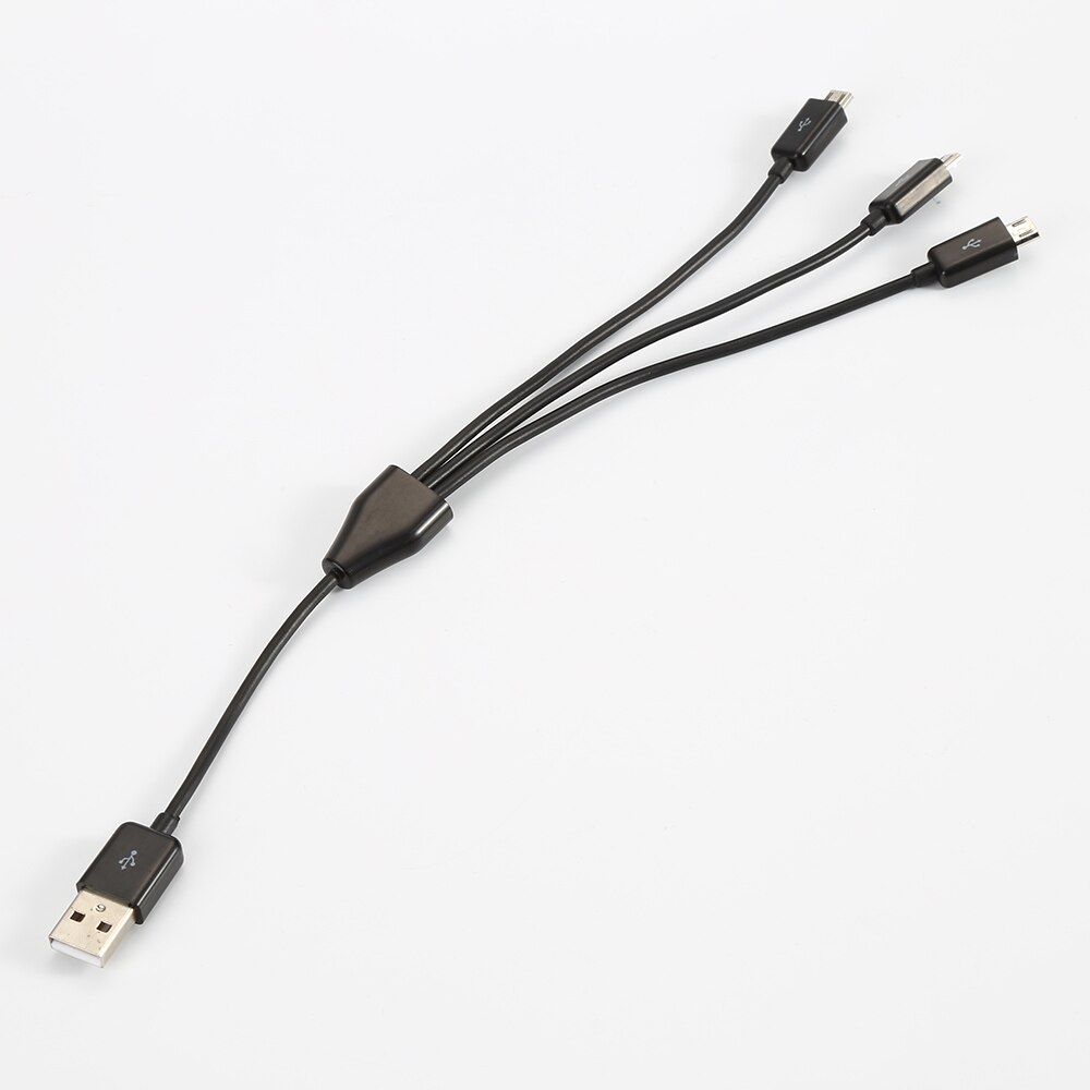 1 tot 3 Splitter USB Male naar 3 Micro USB Male Connector Opladen Data Sync Adapter Kabel Cord fuBG