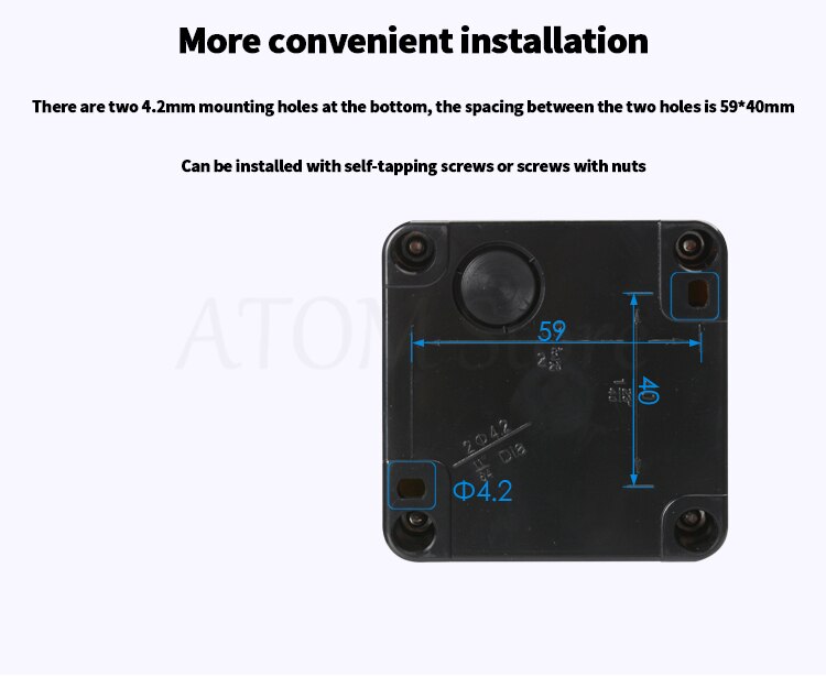 Metal button switch control box start stop industrial identification symbol self reset circular emergency stop