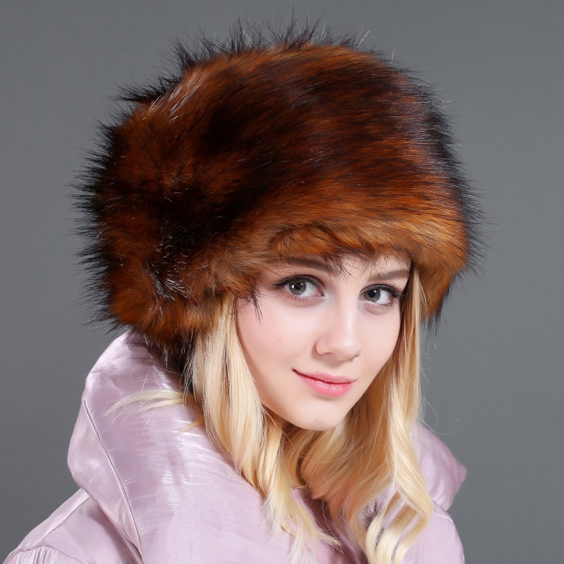 Ht2728 tyk varm pelshat damer russiske hatte til kvinder vinterhue kvindelig vindtæt ski øretelefon bomberhat russisk ushanka hat