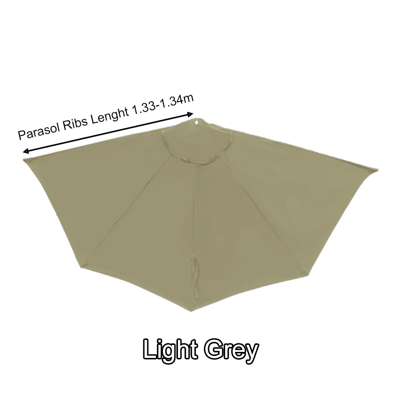 Medio Parasol para exteriores, tela reemplazable para pared, medio paraguas semicircular, tela superior sin soporte, toldo parasol
