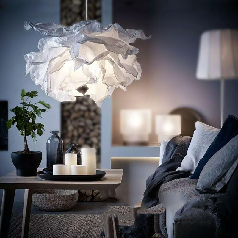 43cm vedhæng skygge personlighed soveværelse spisestue papir nordisk dekorativ sky lysekrone
