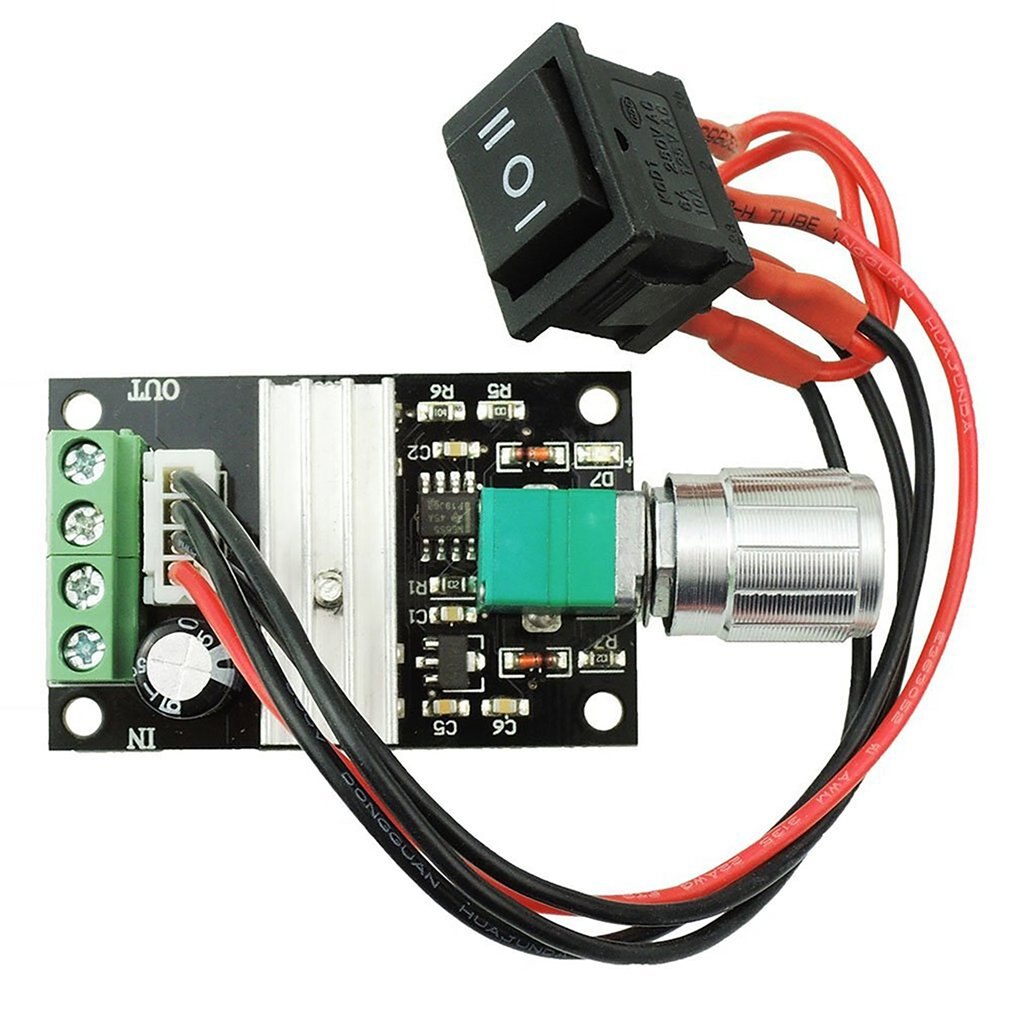 1pcs DC 6V 12V 24V 28V 3A PWM Motor Speed Controller Adjustable Speed DC Motor Driver Forward Reverse Switch