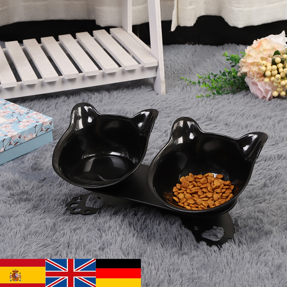 Nicht-Unterhose Katze Schalen Doppel Schalen Mit Angehoben Stand Tiernahrung Und Wasser Schalen Für Katzen Hunde Zubringer Katze schüssel Haustier Liefert Angehoben #2