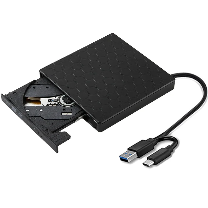 USB3.0 & Type C Slim CD Writer Burner Reader Player Optical Drive External DVD RW CD Drive For Laptop PC DVD Burner DVD Portatil: Default Title