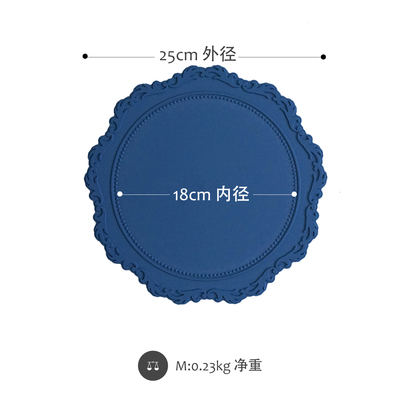 Korea Stil Dekorative Platten Multi-Funktion Gericht Platten Kuchen/Nachspeisen Platten Kaffee/Tee Serviert Platten Geschirr: Blau