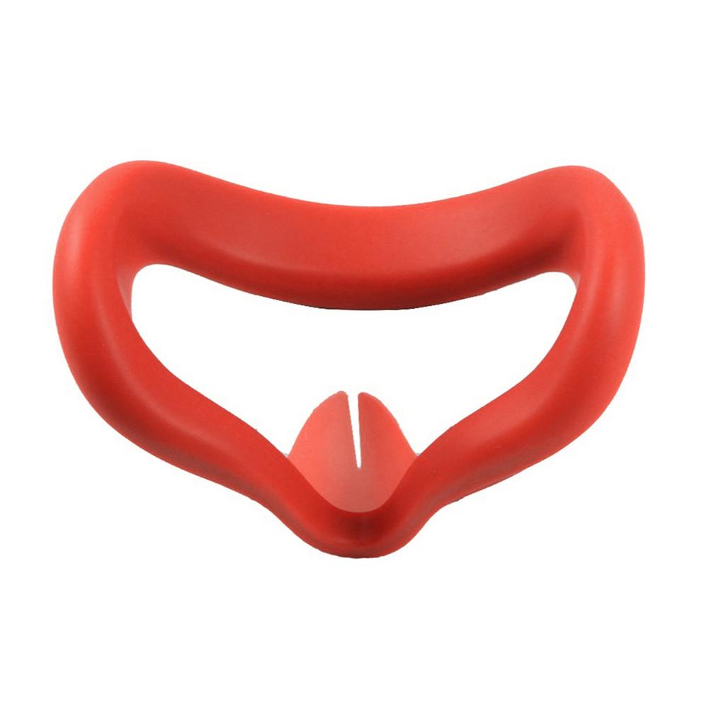 Silicone Eye Cover Pad For Oculus Quest 2 VR Headset Breathable Anti-sweat Light Blocking Eye Cover For Oculus Quest2: Red
