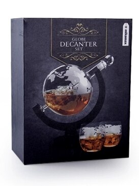 Vinflaska jordglob whiskydekanter vin luftare glas vin alkohol vodka spritdispenser hällare: Med 1