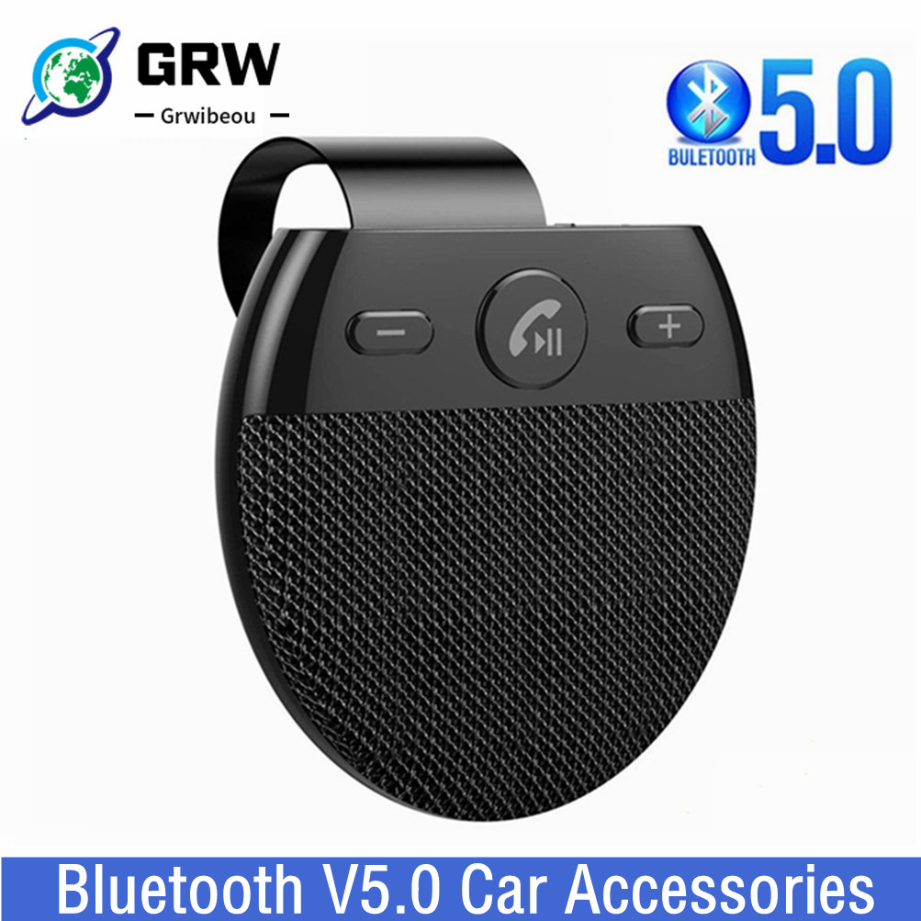 Wireless Bluetooth Car Speaker Handsfree Kit Hands-Free Blue-tooth Multipoint Speaker Phone Sun Visor Blue Tooth Car Accessories