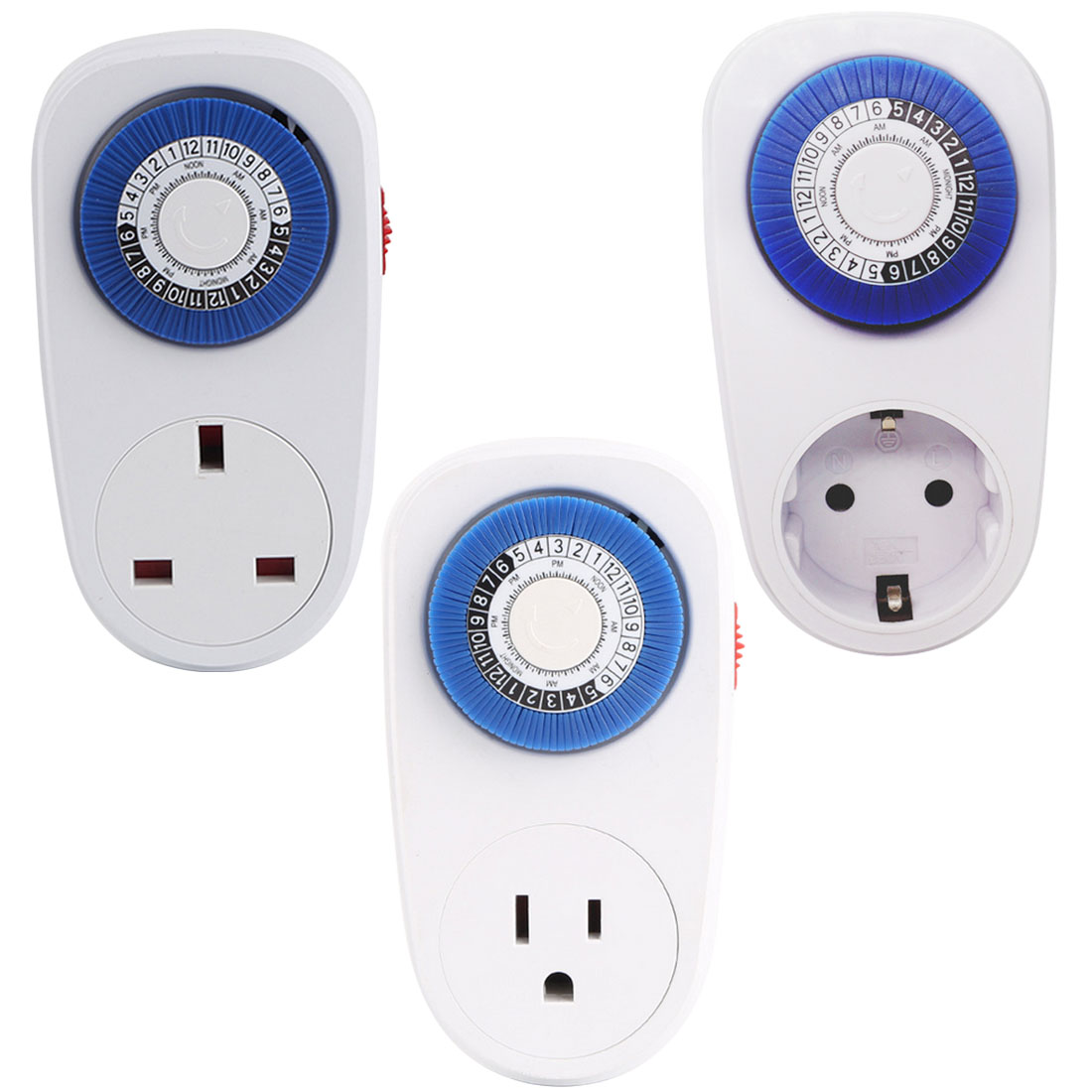 Mini Timer Schalter Programmierbare Mechanische Clever Countdown Schalter Buchse 24 Stunden Blau