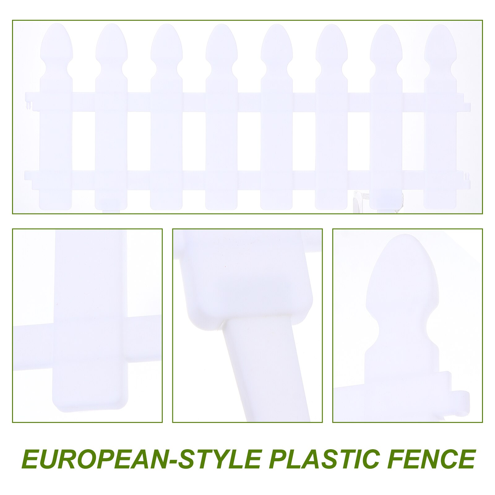 4pcs Outdoor Garden Vegetable Fence Plastic Small Fence DIY Garden Decoration