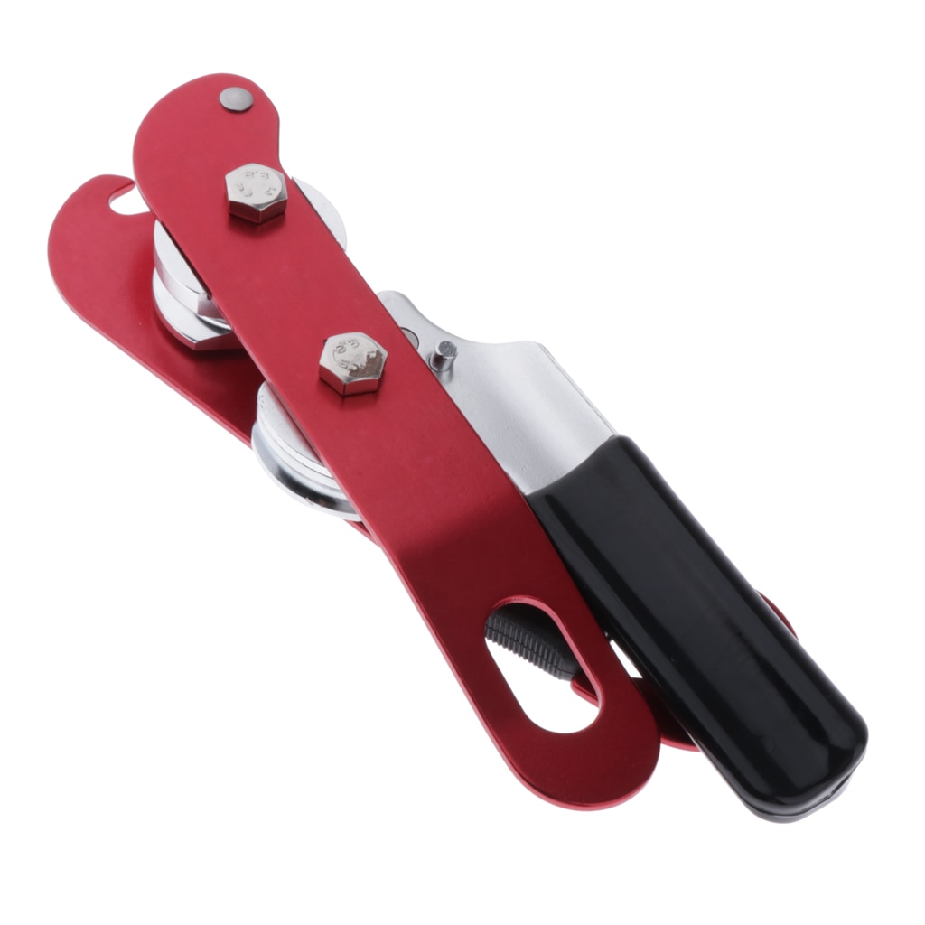 Self-braking Descender for 9-13mm Rope Rock Climbing Cave Rappelling Red Climbing Accessories