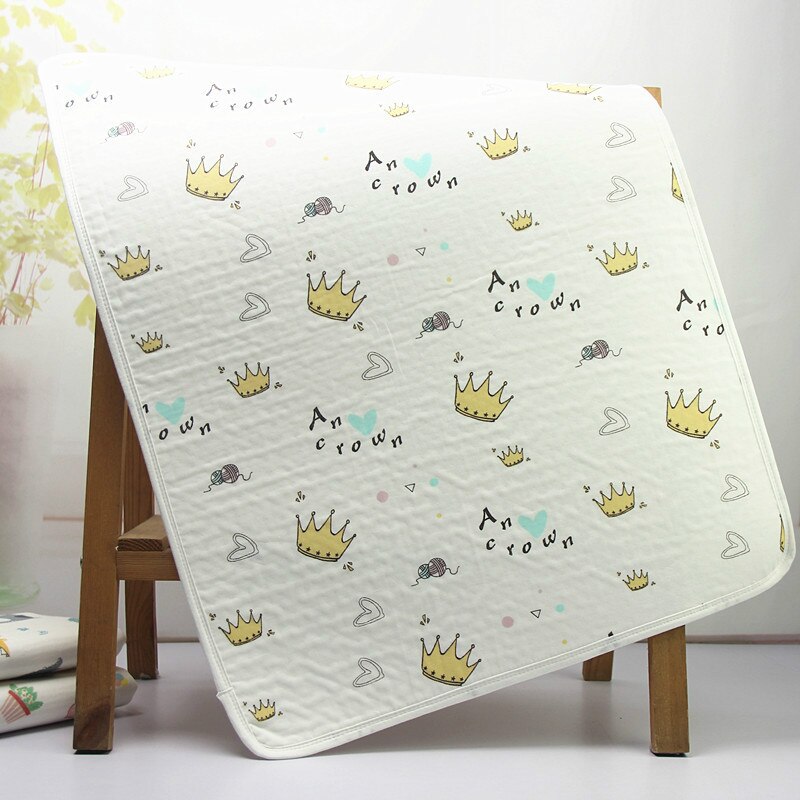 50*70CM couche-culotte matelas à langer imperméable à l'eau lavable literie matelas à langer -né couche-culotte feuille bébé matelas: Crown