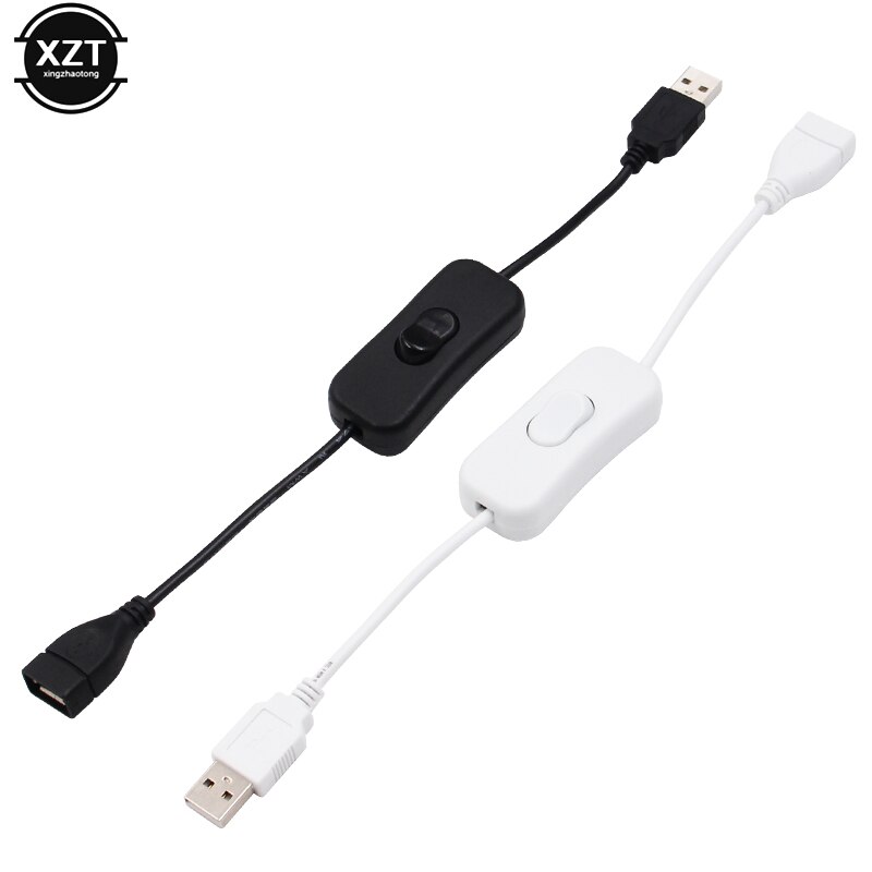 Câble USB avec interrupteur ON/OFF pour lampe et ventilateur, alimentation, 28 cm, durable, offre spéciale,