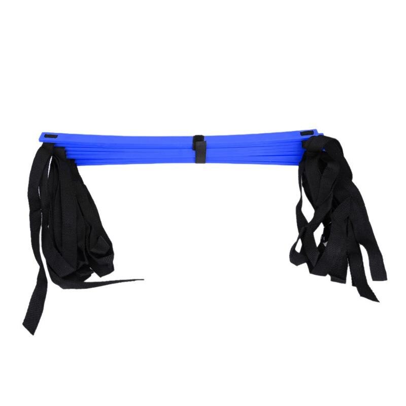 6/7/8/9/12/14 sprosse Nylon Straps Ausbildung Treppen Agilität Leitern Fußball Fußball tab Geschwindigkeit Leiter Sport Fitness Ausrüstung Heißer: 6M12Rung Blue