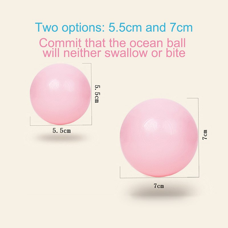 100/200pcs 5.5/7cm Ocean Balls For Playpen Balls Pool Baby Toys Soft Plastic Colorful Air Juggling Balls Fence Accessories