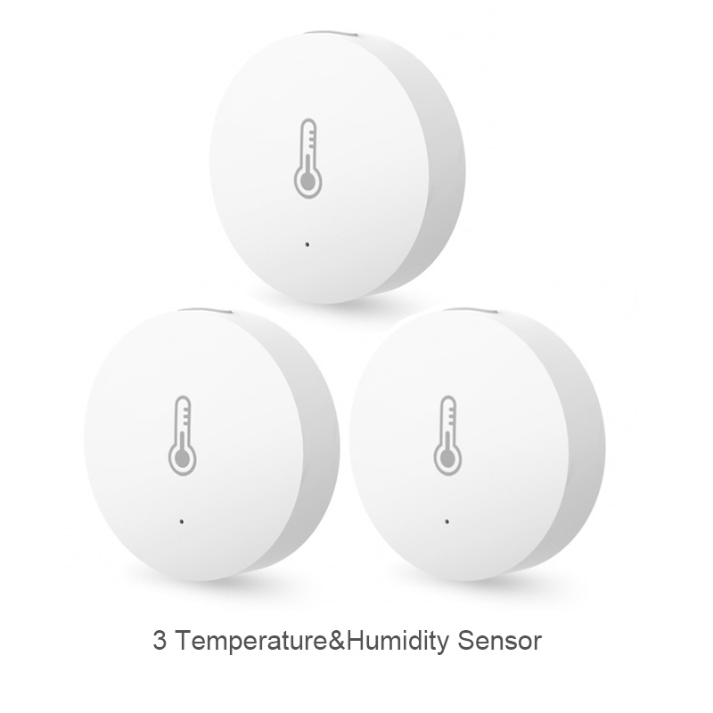 Original Xiaomi Smart Home Gateway Multi-functional Upgraded Smart Temperature and Humidity Sensor WiFi Remote Control by Mi APP: 3 Temperature sensor