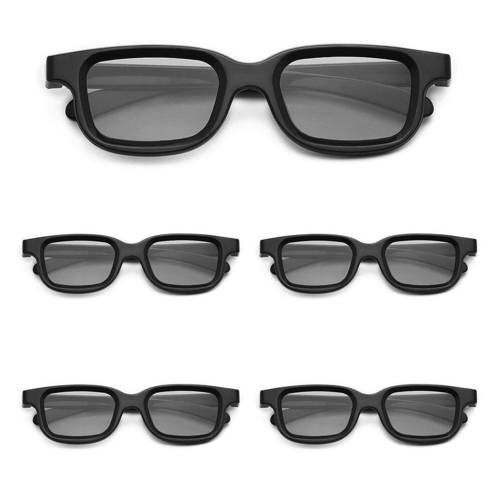 5 stk  vq163r polariserede passive 3d briller til 3d tv ægte 3d biografer til sony 3d biograf biograf smarte briller: 5 stk