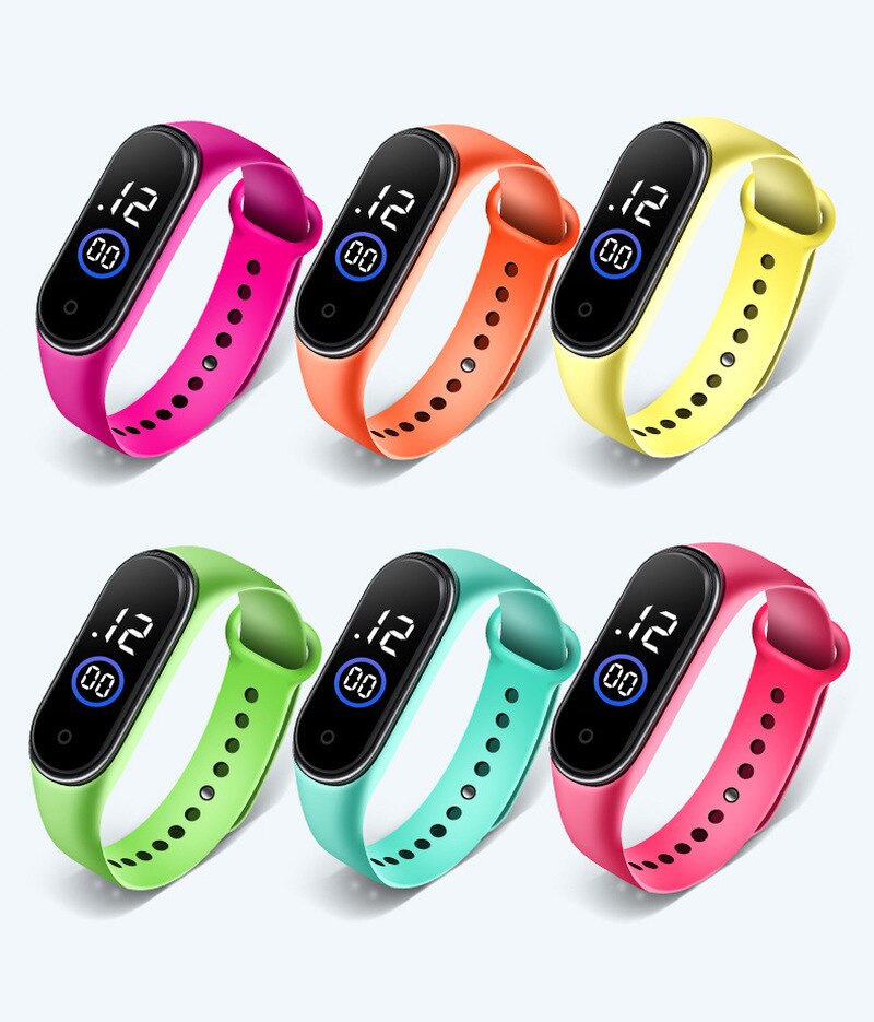 reloj deportivo Simple para hombres y mujeres, reloj Digital LED de , reloj electrónico de silicona, reloj de pareja, reloj para hombre