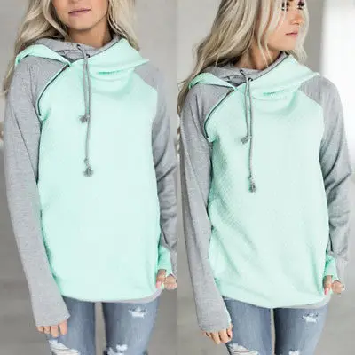 Tröjor harajuku hoodies kvinnor vår höst mössa långärmade fleecetröjor dam streetwear