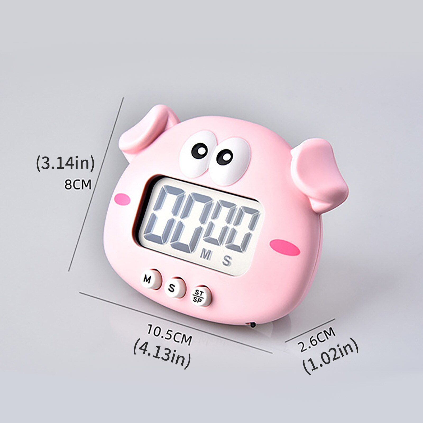 25# Cute Cartoon Electronic Timer Kitchen Timers Refrigerator Magnets Sticker Countdown Kitchen Timer Cooking Kitchen Gadgets