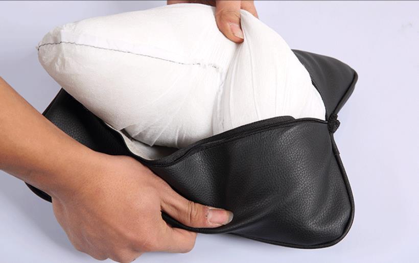 Reposacabezas de asiento de coche, cojín de descanso para el cuello, almohada de apoyo para la cabeza, relleno de algodón Pp con forma de hueso, 2 piezas