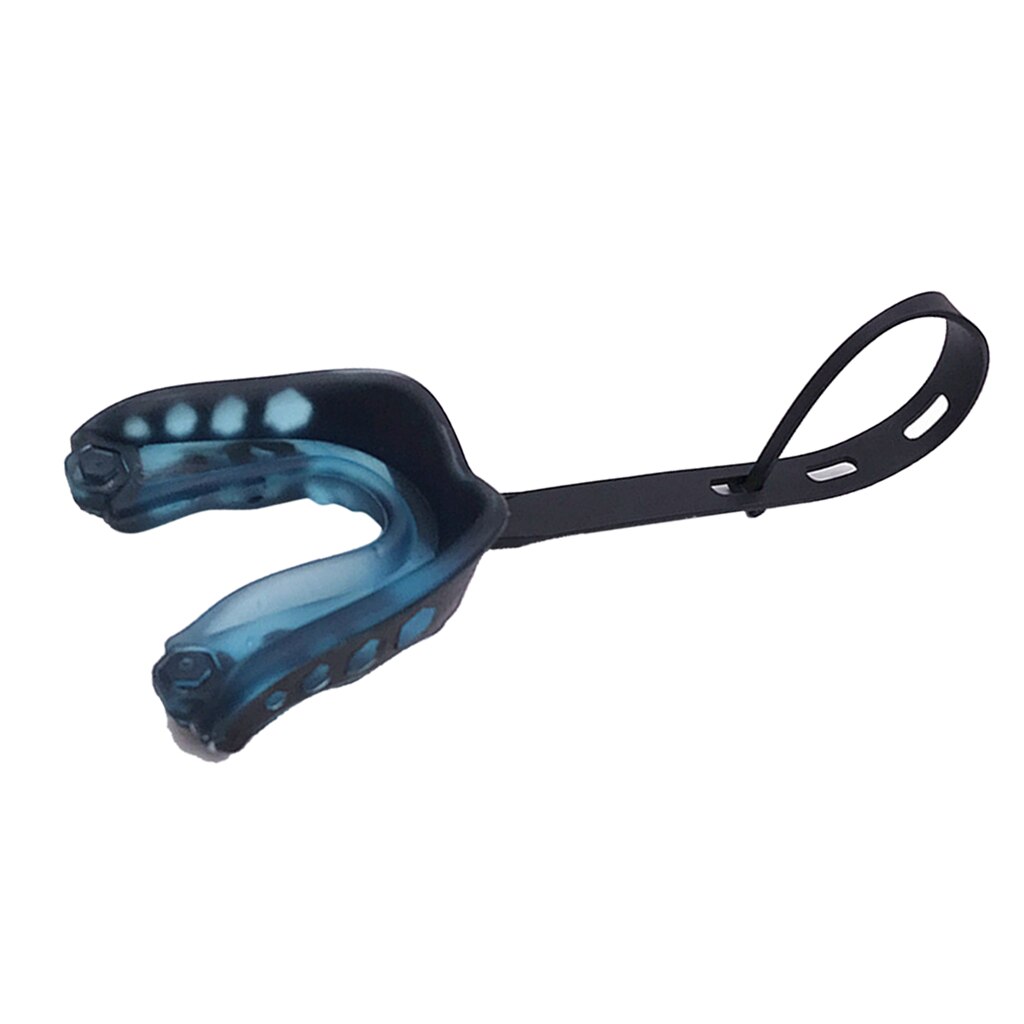 Sports Mouthguard Adult EVA Mouth Guard Boxing MMA Teeth Protector: Blue