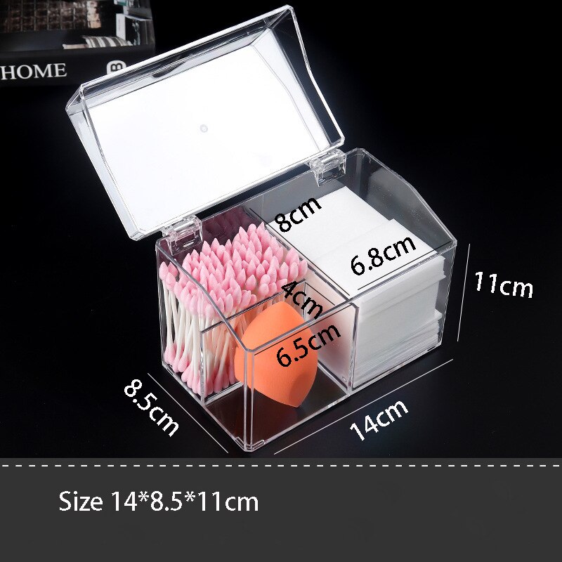 Transparent Lipstick Storage Box With Lid Acrylic Cosmetic Makeup Holder Organizer Multifunctional Display Case: ST31 3 grids