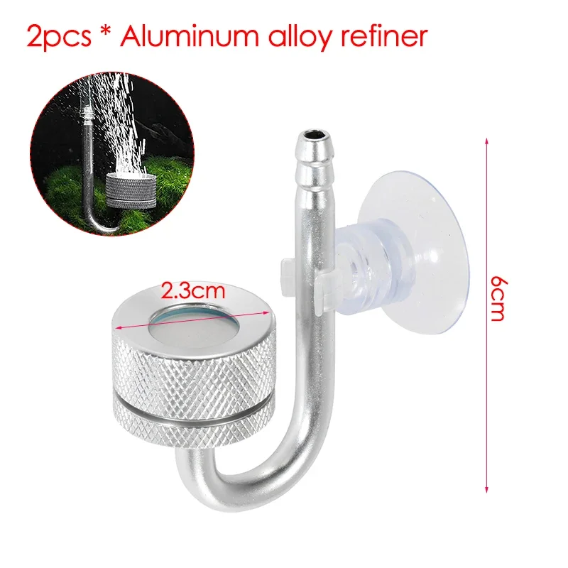 Générateur de CO2 pour Aquarium 2L/1L, bouteille en acier inoxydable, cylindre de gaz haute pression, accessoires d'aquarium: Bourgogne