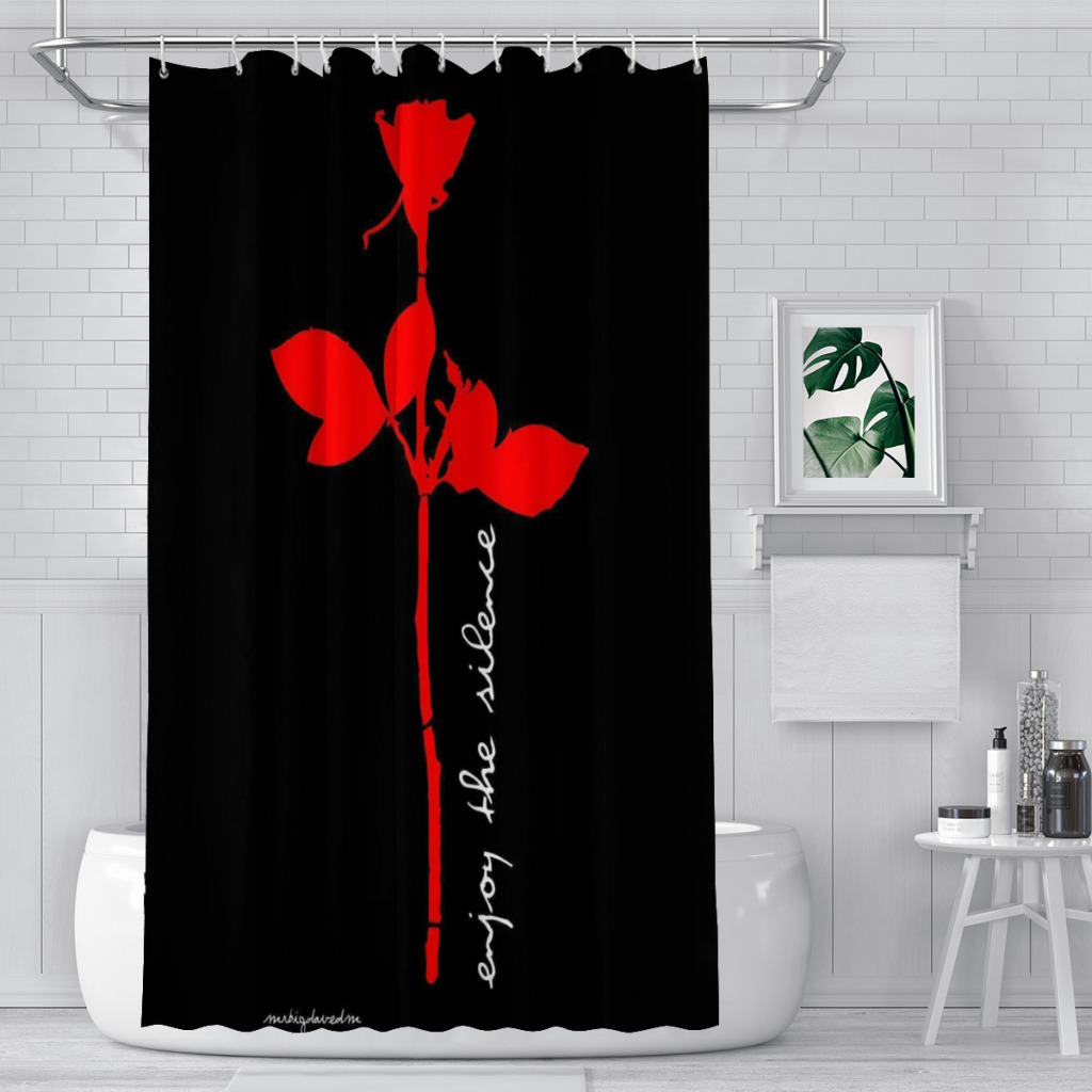 Depeche-mode dusjforheng landskap badeforheng med kroker til badet vanntett landskap