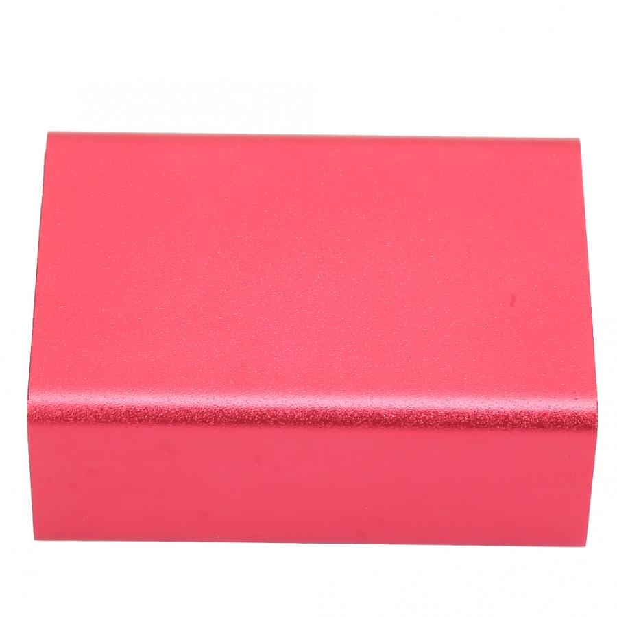 Junction Box Housing DIY Electronic Project Enclosure Case Aluminum Cooling Box Circuit Board Instrument Red 23*44*60mm