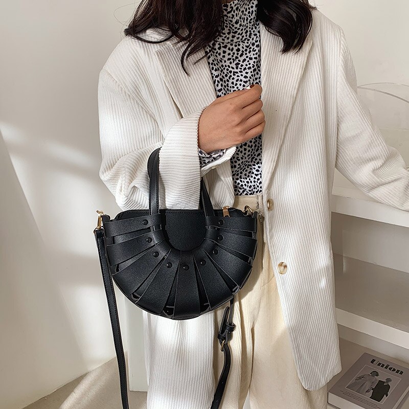 Atli Halve Cirkel Kleine Pu Lederen Crossbody Tassen Voor Vrouwen Trend Vrouwen Branded Trending Schouder Handtassen Tote