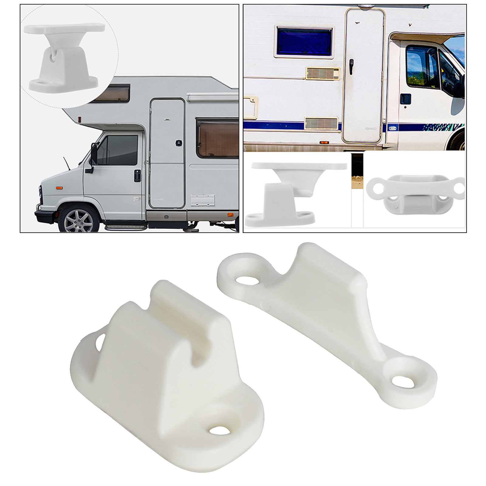 Tope de puerta resistente, soporte para enganche de retención, para Camper, autocaravana