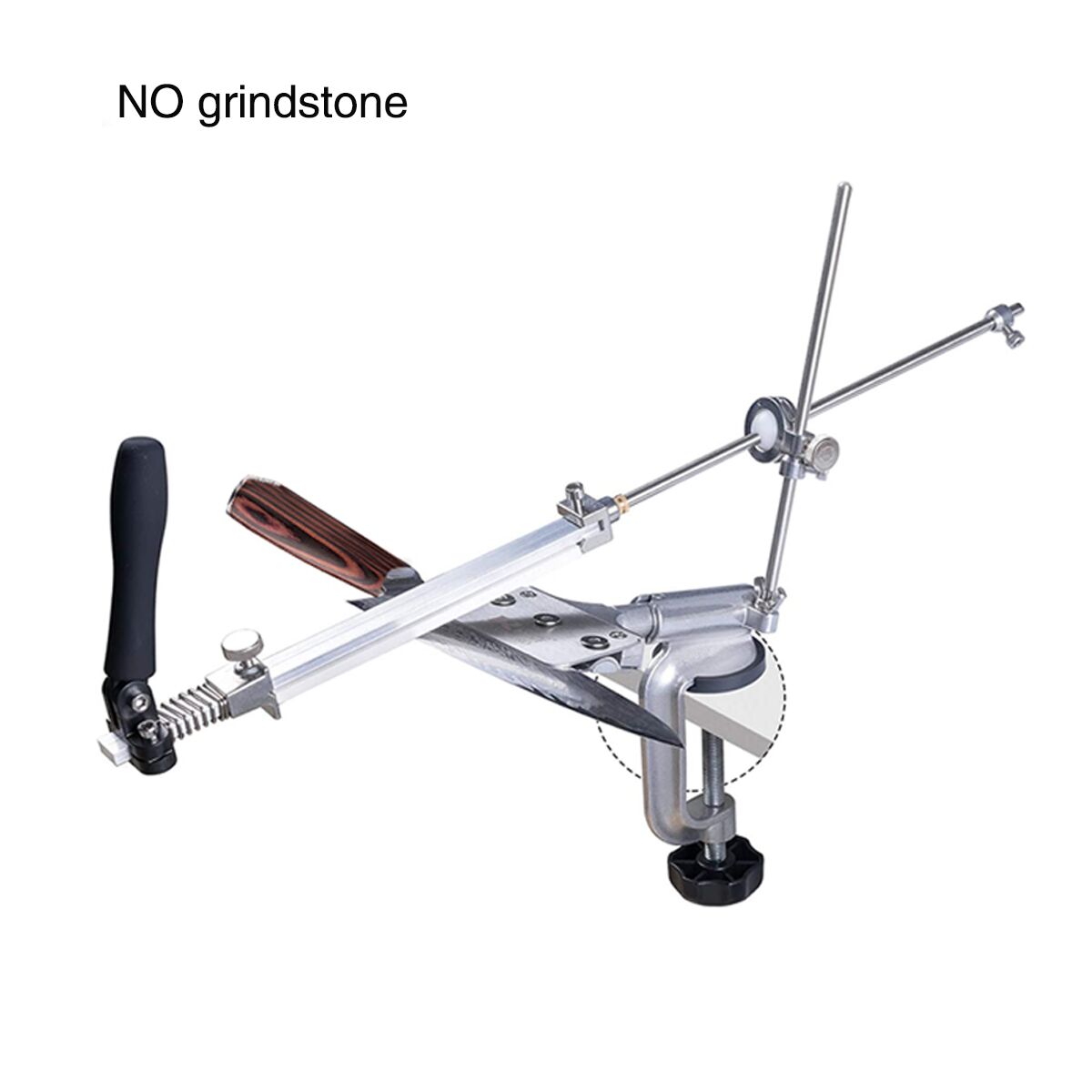 Ruixin pro RX008 Aluminium alloy Knife sharpener system fixed angle sharpener sharpening stones kitchen tools grinding kit: 4D no stone