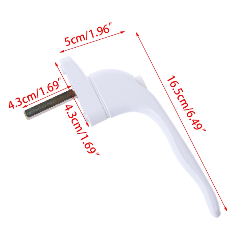 UPVC White Universal Espag Window Handle - Key Locking For Double Glazing LS&#39;D Tool
