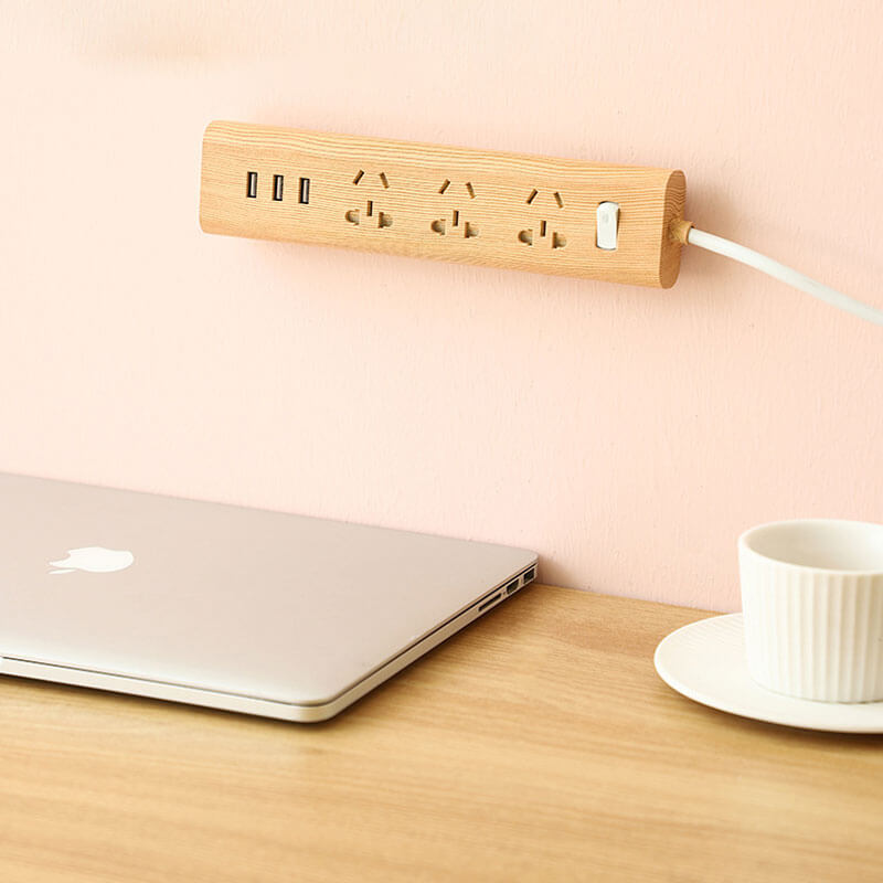 4Pc Free Punching Adhesive Hook Plug-in Fixture Wall-mounted Socket-outlet Storage Rack Plug-in Board Router Fixed Wall Sticker