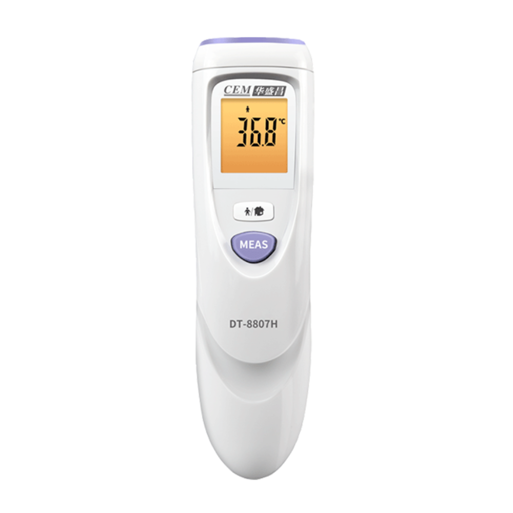 CEM Digital Lcd-Display Clinical Forehead Infrared Thermometer Fever Digital Measure Tool for Baby Adult DT-8807H: Default Title