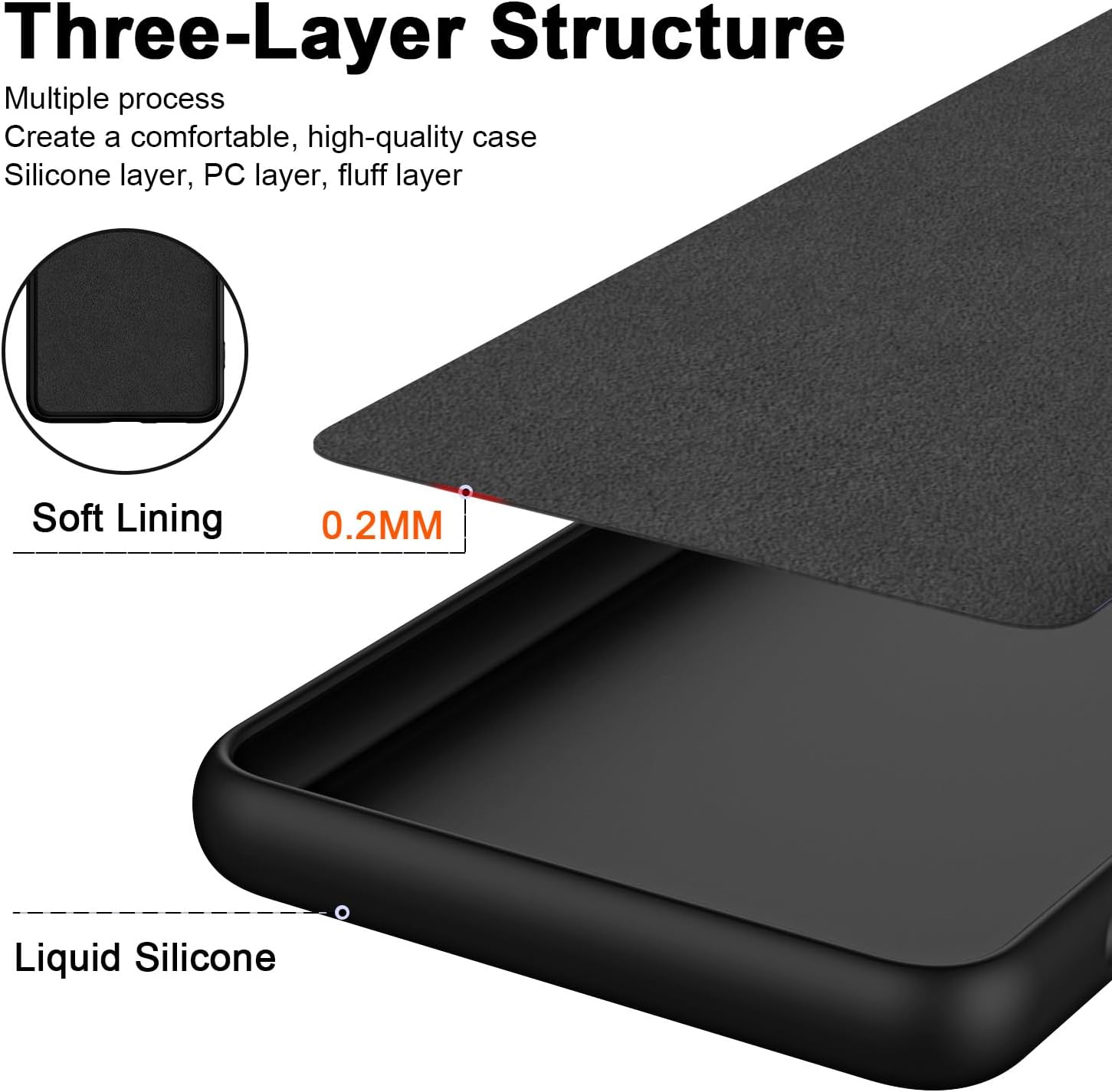 Coque souple en Silicone liquide TPU pour lame ZTE A35 A55, housse de protection pare-chocs Fundas Coque Capa