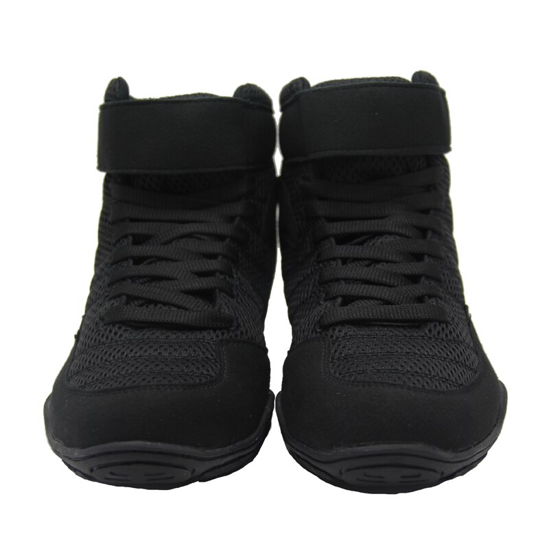 Wrestling Shoes for Men Training Shoes Black Red Lace Up Boots Male Big Size 45 Sneakers Professional Boxing Shoes