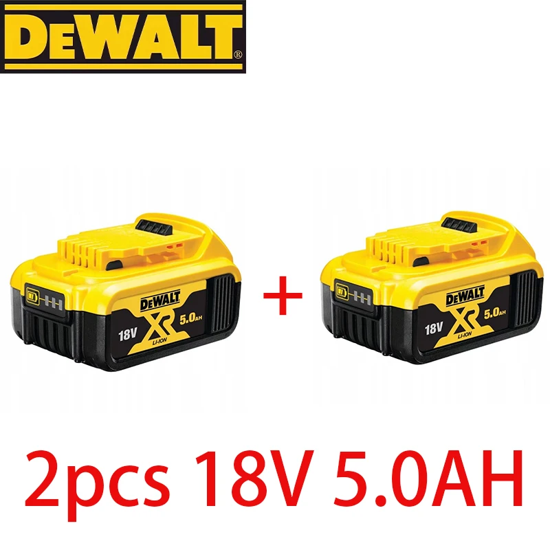 DEWALT original 18V, 5.0AH, DCB115, DCB118 chargeur de batterie, charge rapide, batterie au lithium, batterie d'outil: Violet