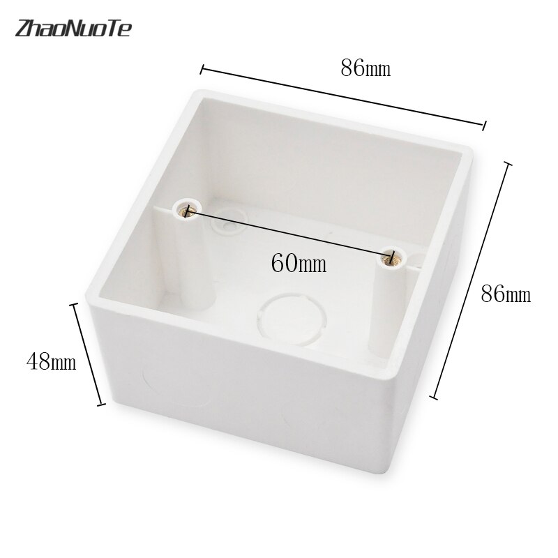 86*86*48 mm External Mounting Wall Mount Switch Wiring Box for 86 Type Universal Switches and Sockets Apply