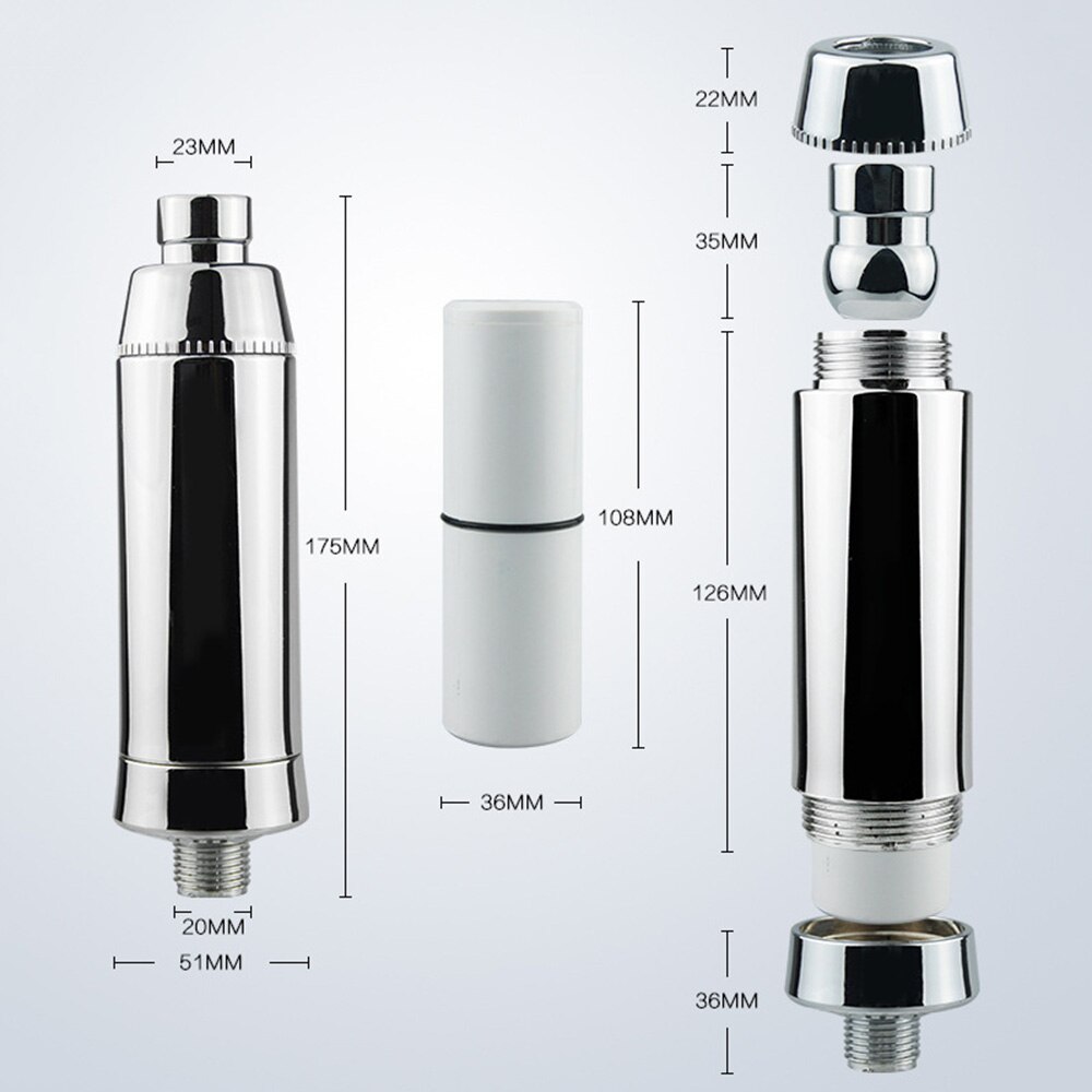 Filtro de agua de ducha del hogar purificador de agua de baño