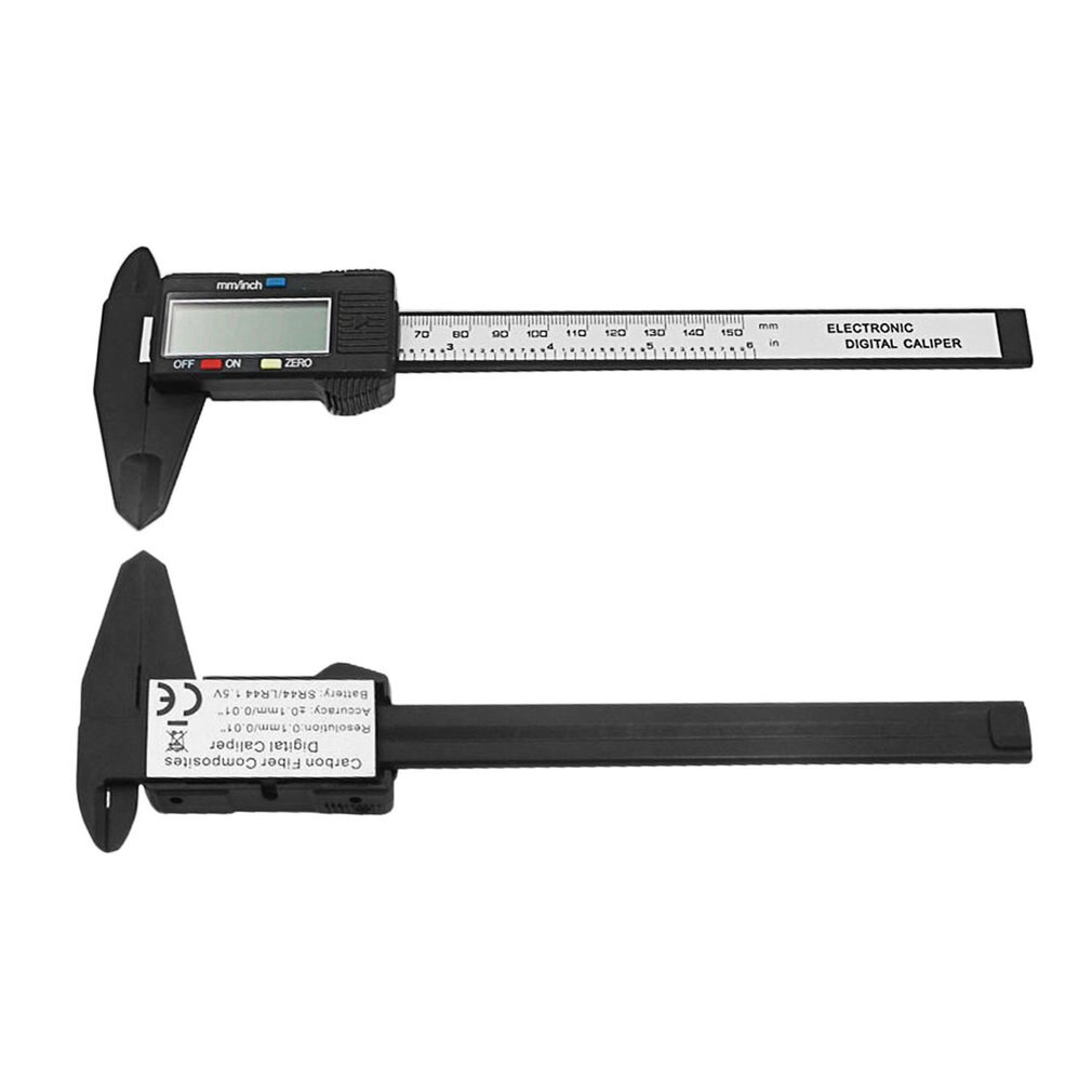 Elektronisk digital display vernier caliper 0-150mm digitalt mätinstrument innerdiameter ytterdiameter plast