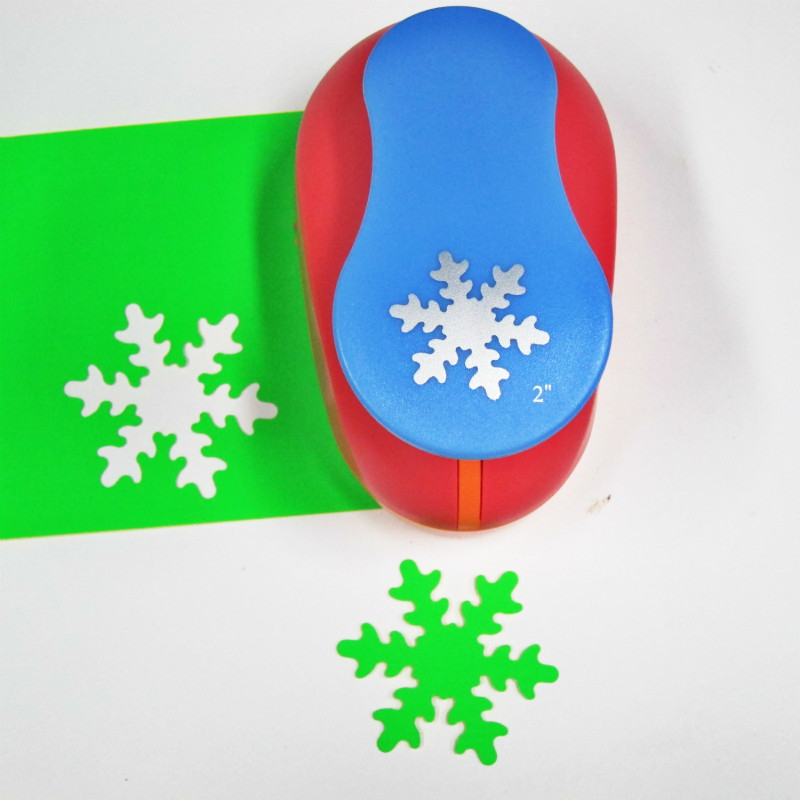 Snow Cutter Craft Punch Snowflake 2" Hole Puncher Scrapbook Scrapbooking Punched Paper Flowers Punches Children's Diy Embossers
