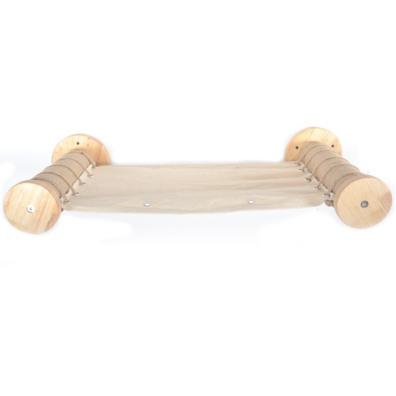 cat hammock tree sisal scratching post house climbing frame pet furniture: natural / 60cm