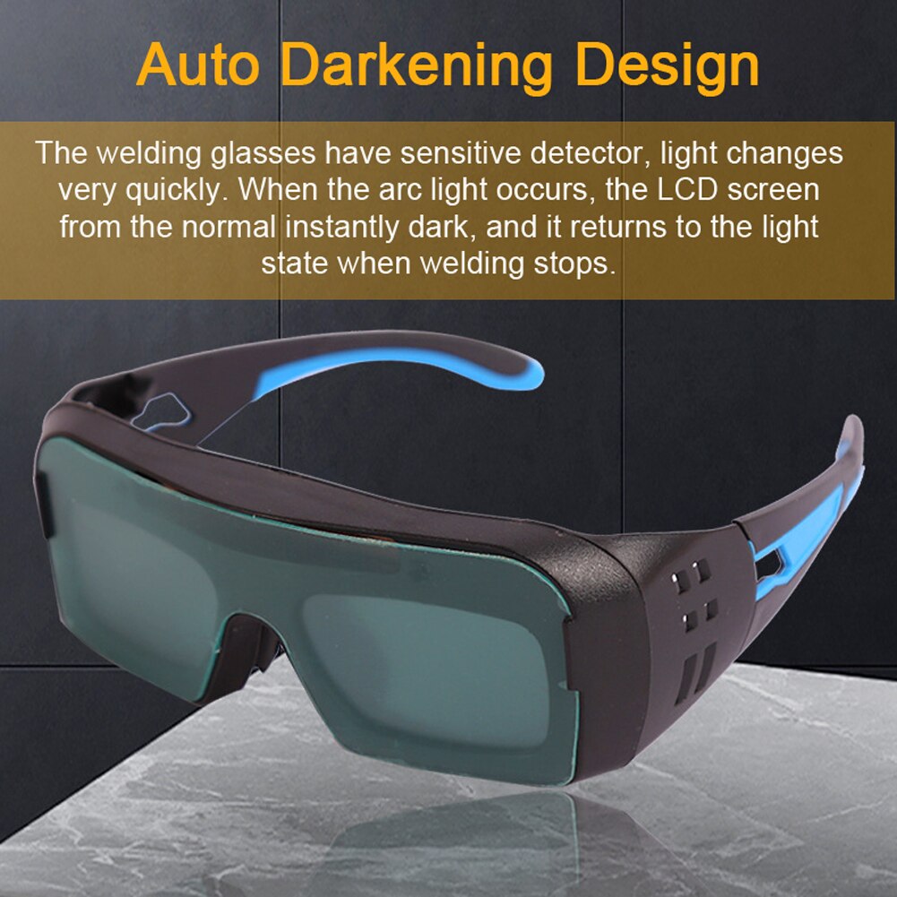 Lunettes de soudage à l'argon Arc pour énergie solaire, obscurcissement automatique, protection des soudeurs de sécurité