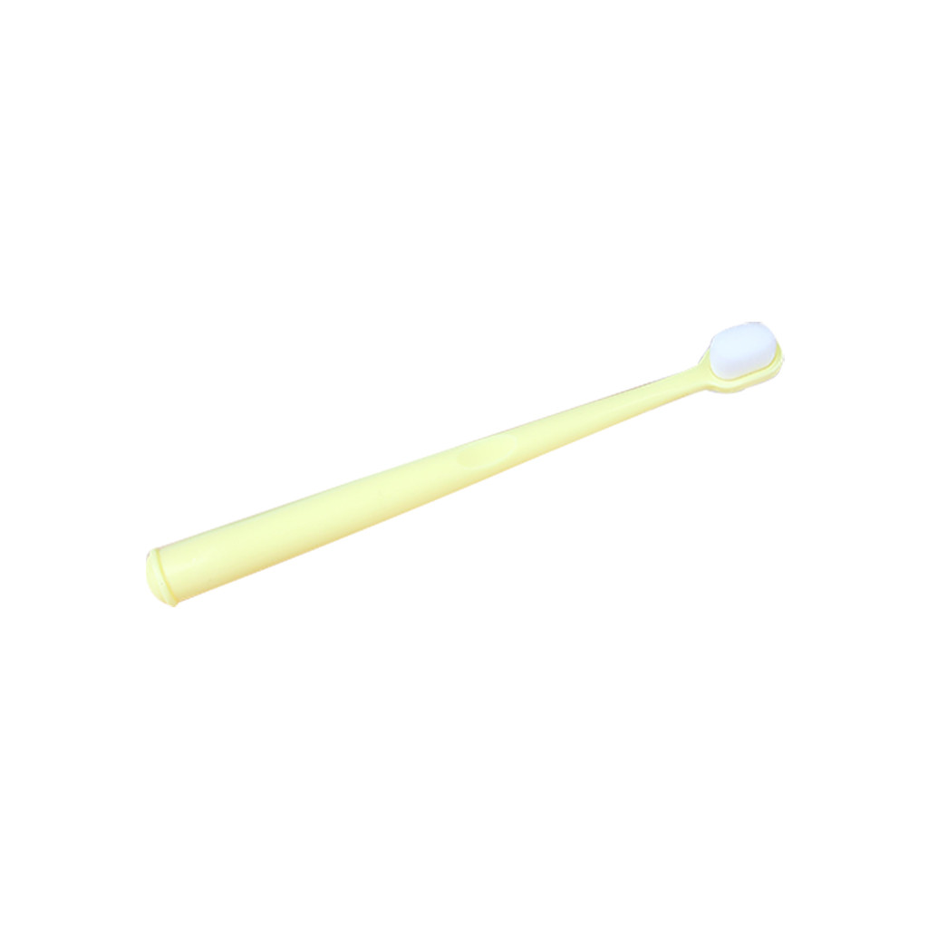 1 Pc Super Zachte Nano Wave Tandenborstel Oral Care Paar Reizen Dagelijkse Benodigdheden Baby Baby Tandenborstel Tool Baby Kid tandenborstel: Geel