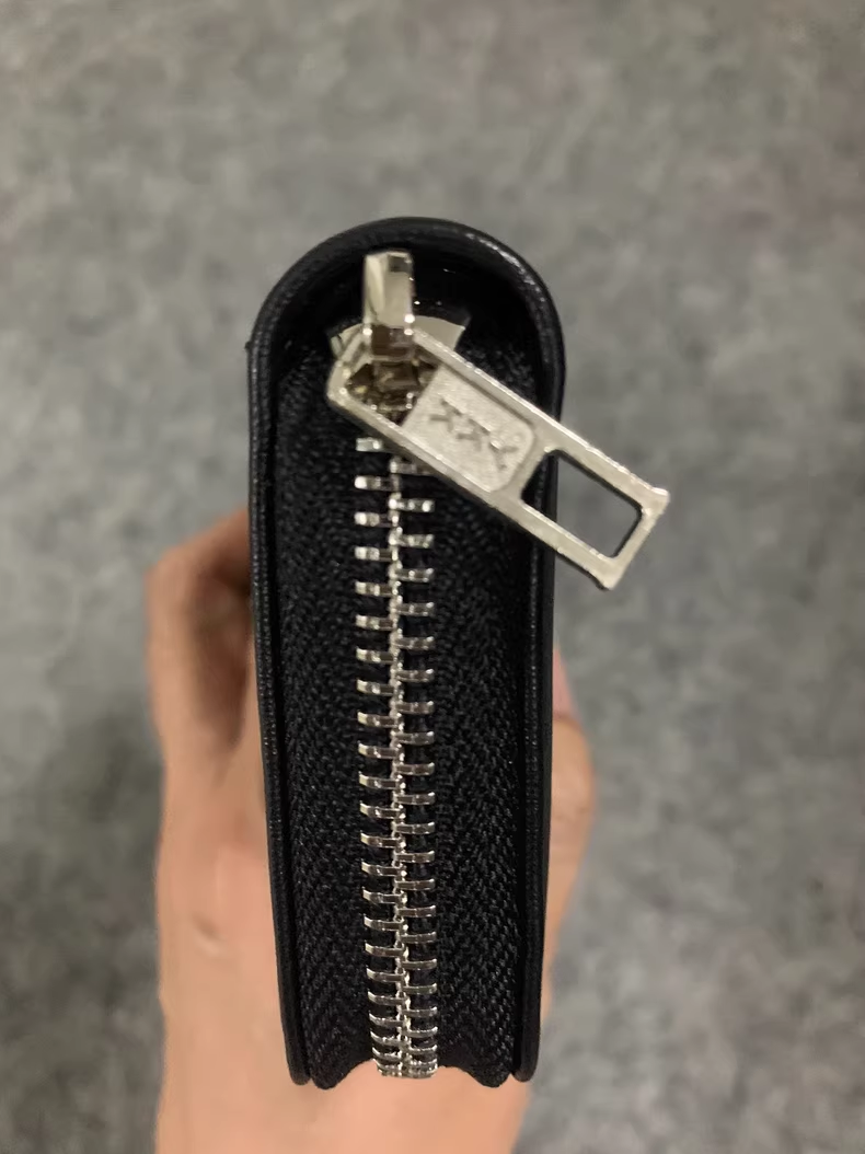 Etui na klucze z prawdziwej skóry z zamkiem błyskawicznym, wielofunkcyjny uchwyt na karty, unisex, przenośna portmonetka na monety