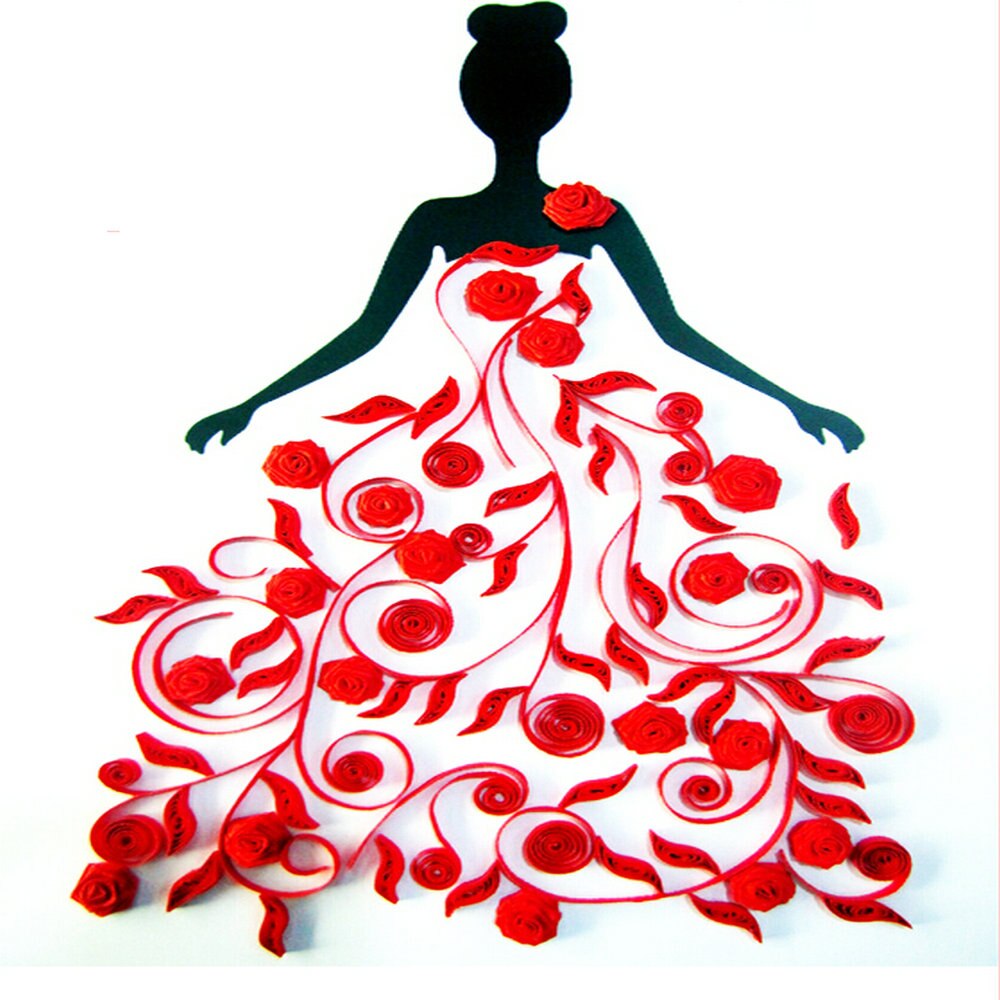 Quilling Kit With Paper Template Tools Strips for Masterpiece DIY Quilling Paper Craft Set