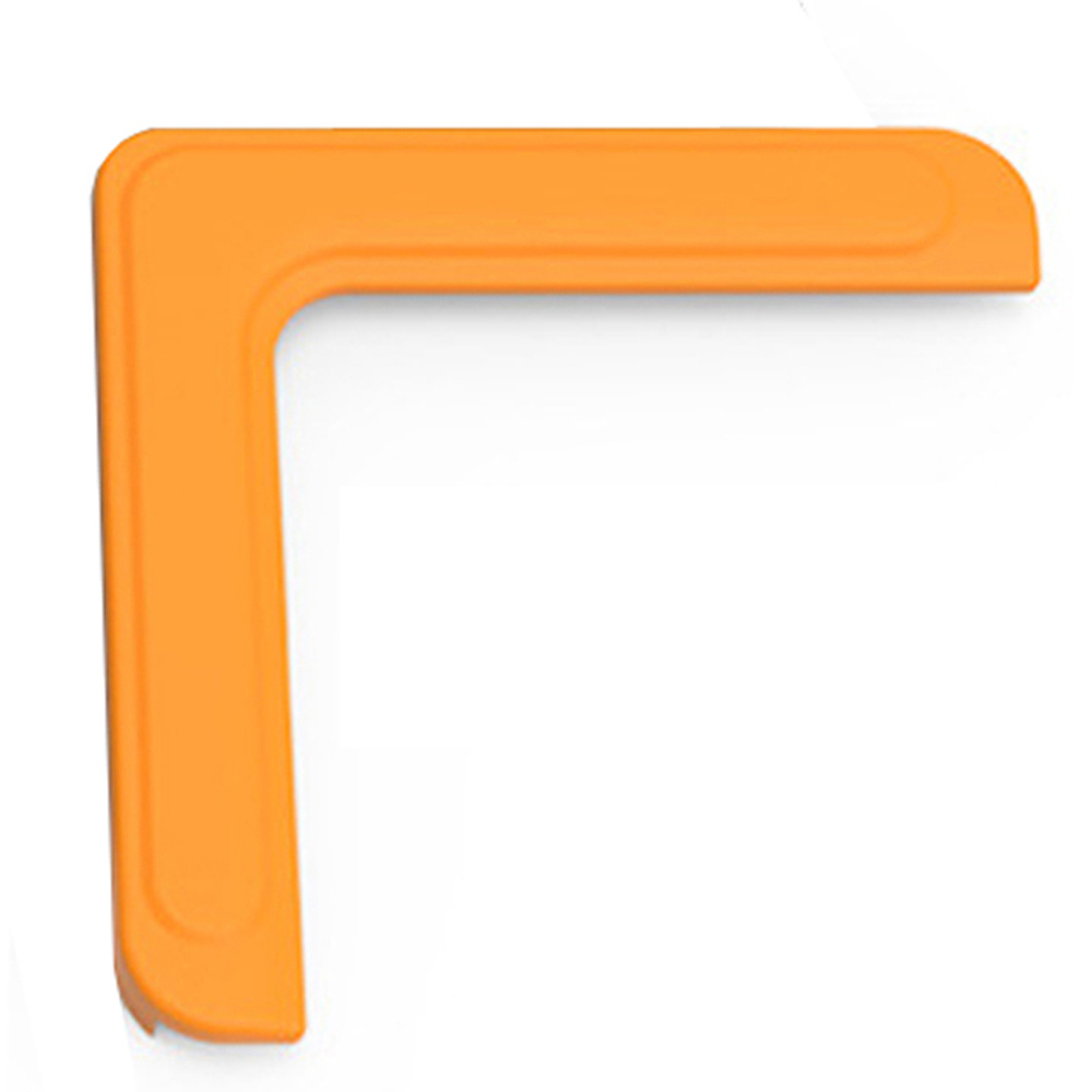 Protector de cabeza antigolpes para ventana de bebé, borde con ángulo de esquina, funda protectora de acero al aluminio, anticolisión, 4 Uds.: L  Wood