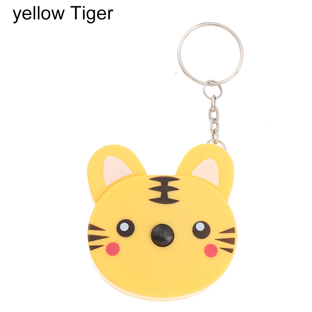 1M/2M Sleutelhanger Meetlint Intrekbare Liniaal Multifunctionele Mini Meetinstrument Meten Delicate Sleutelhanger Sleutelhanger Liniaal: Goud